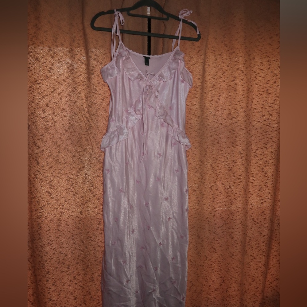 Target Pink Butterfly Midi Dress